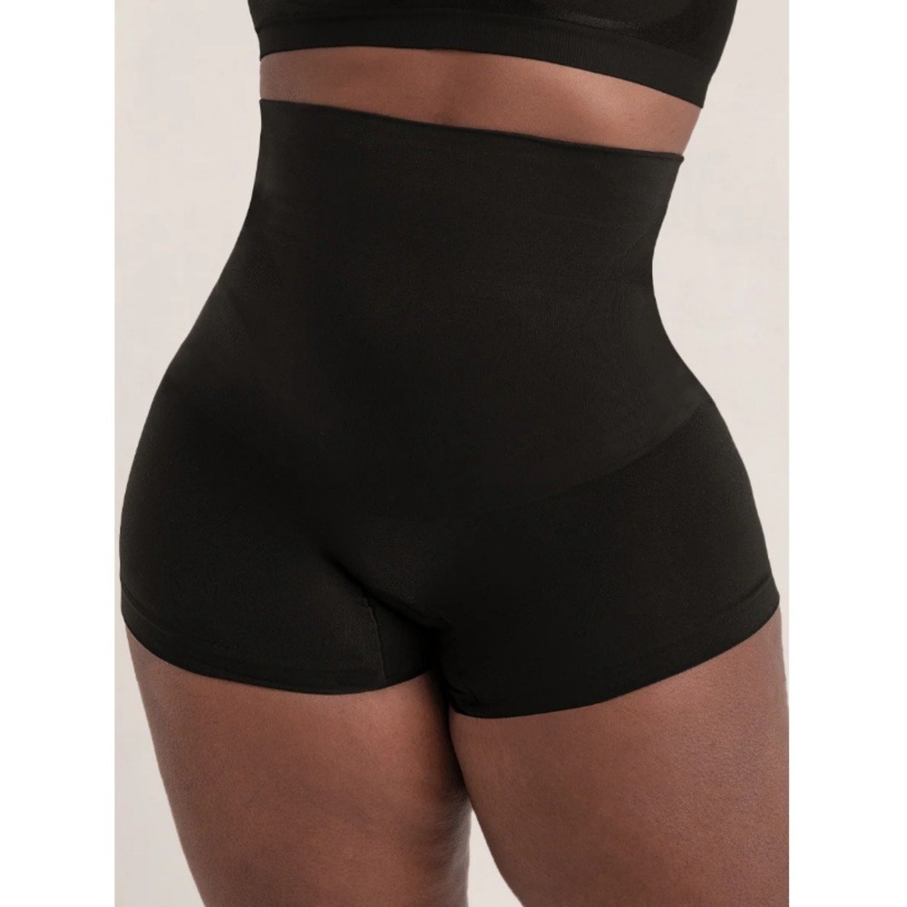 Shapermint Women's Black All Day High-Waisted Shaper Boyshort NWT Size XL